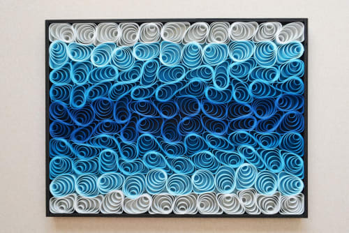 No. 13 Acoustic Diffuser Panel - Gradient Modern Abstract Wall Art | Wall Hangings by Joseph Aurelius