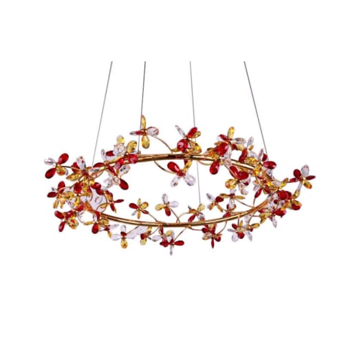 Alan Mizrahi AM8851 Eden Crown Circular Branch | Chandeliers by Alan Mizrahi Lighting Design