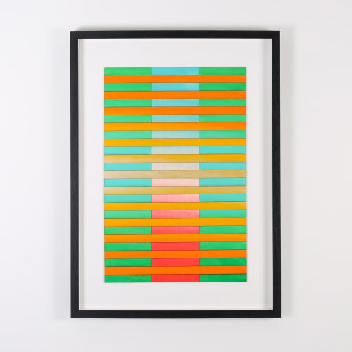 Boston Stripe Colour Study Painting | Paintings by Amelia Coward