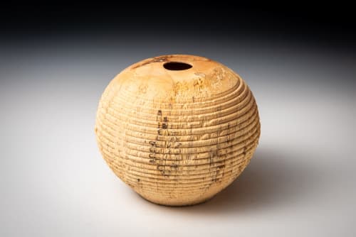 Spalted Maple Vessel | Decorative Objects by Louis Wallach Designs