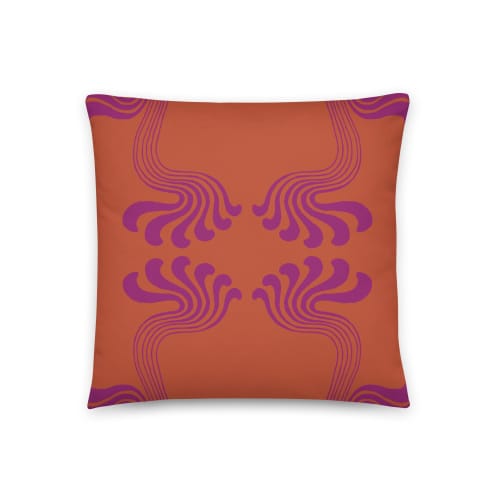 Art Nouveau Paisley No.7 Throw Pillow | Pillows by Odd Duck Press