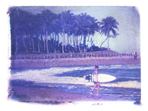 Surfer Girl + Palms | Paintings by She Hit Pause