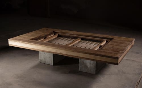 Parota Backgammon-Coffee Table | Tables by NO AGE FURNITURE STUDIO