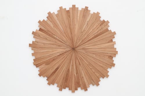 Cherry Starburst: wood wall art | Wall Sculpture in Wall Hangings by Craig Forget