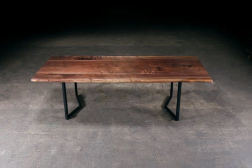 Live Edge Walnut Whistlepunk Table | Dining Table in Tables by Urban Lumber Co.