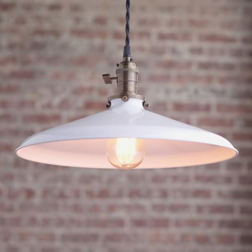 14 Inch White - Pendant Lights - Model No. 3628 | Pendants by Peared Creation