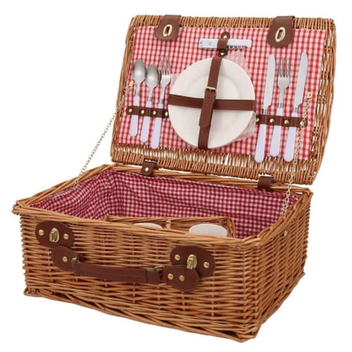 Luxury Wicker Picnic Basket Set With Tableware | Serveware by Kevin Francis Design