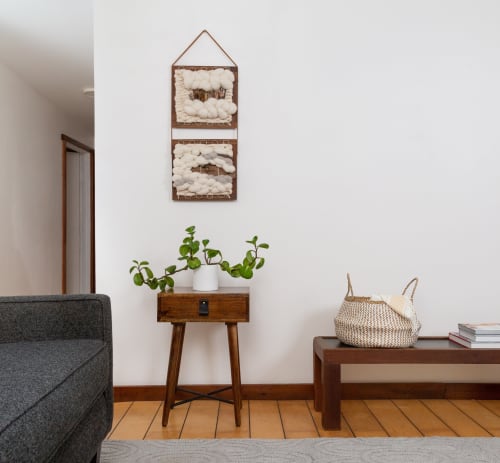 Small Wide Leather Pull [Flat End] | Hardware by Keyaiira | leather + fiber | Artist Studio in Santa Rosa