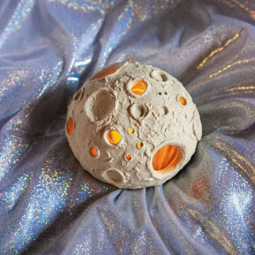 Moon Votive Candle Holder | Ornament in Decorative Objects by Melike Carr
