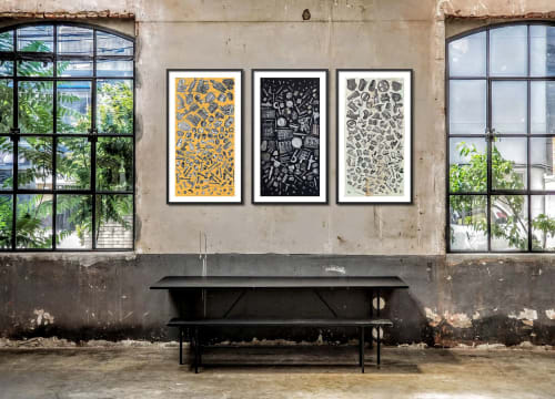 The Machinist Triptych Prints | Prints by Glen Gauthier