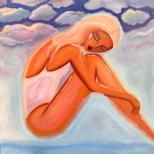 Merde Five – 40"x40" | Oil And Acrylic Painting in Paintings by Amy Straley