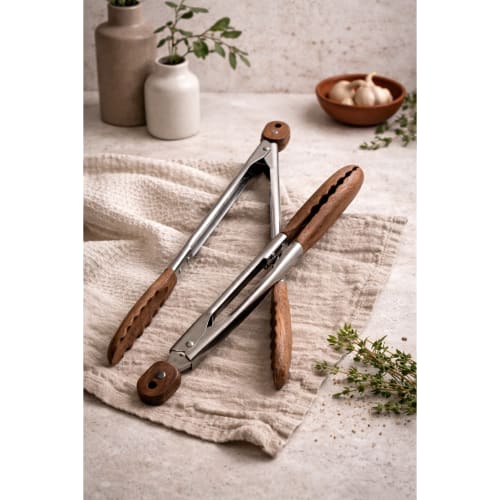 Acacia Wooden Tongs (Set of 2) | Cooking Utensil in Utensils by Busa Designs