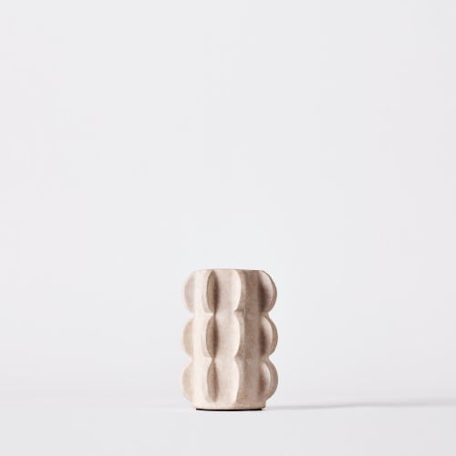 Arcissimo Vase White Small | Work by District Loom
