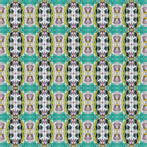 Afaaniti, Teal | Linens & Bedding by Philomela Textiles & Wallpaper