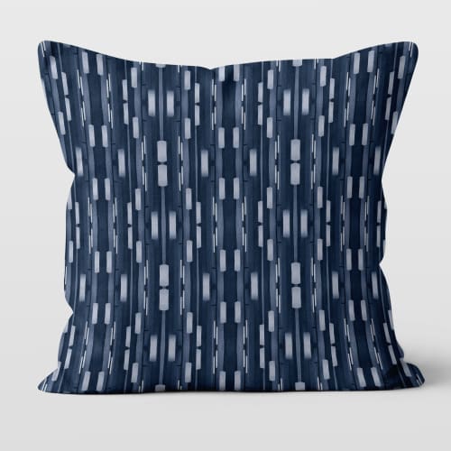 Reeds Cotton Linen Throw Pillow Cover | Pillows by Brandy Gibbs-Riley