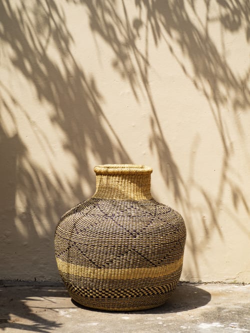 Flower Pot Black Pattern Basket | Storage by AKETEKETE