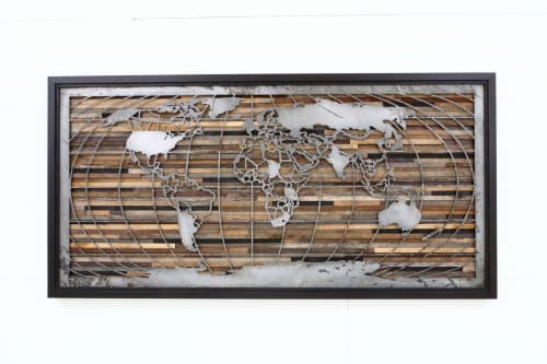 World Map #2 | Wall Sculpture in Wall Hangings by Craig Forget