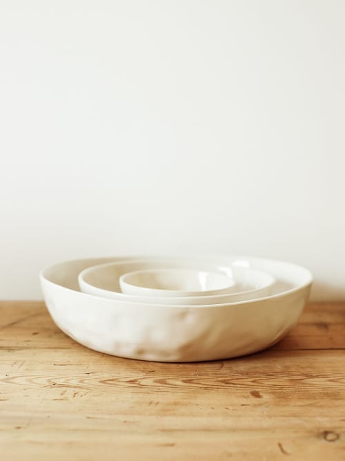 Serving Bowl Set in Milk | Serveware by Barton Croft