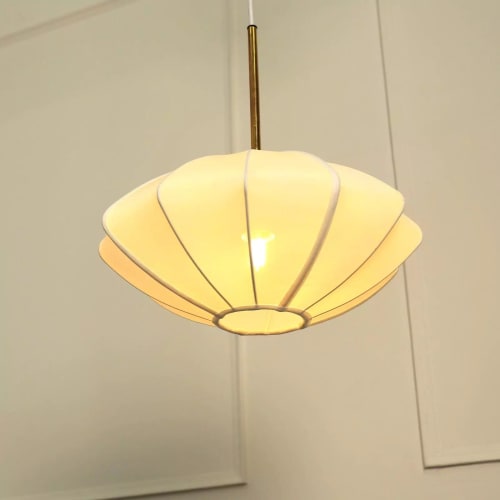 Luxe Collection - Tokyo Lamp (Off-White) | Pendants by FIG Living