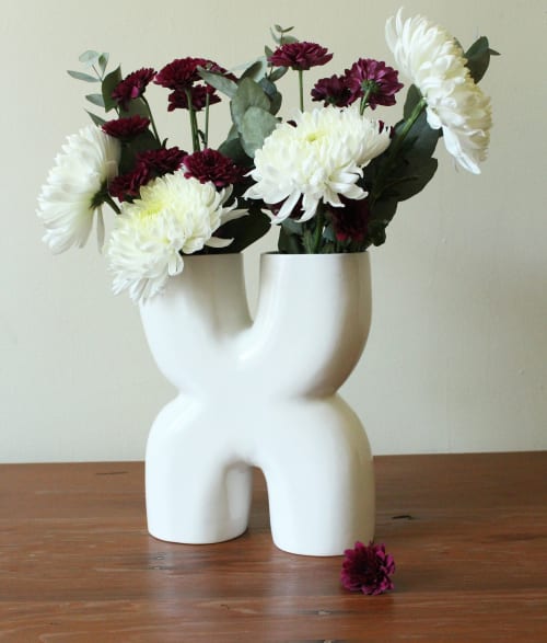 Ceramic Vase | Letter X | Vases & Vessels by Studio Patenaude