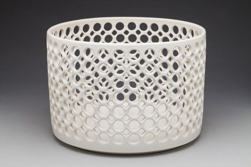 Cylindrical Lace Bowl | Decorative Objects by Lynne Meade
