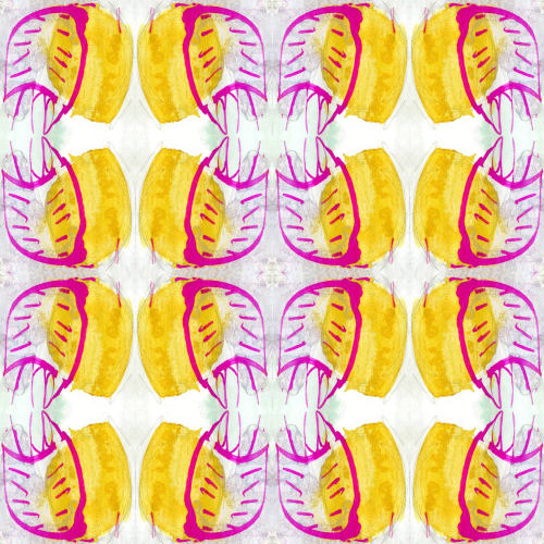 Lesson No. 2, Mustard | Fabric in Linens & Bedding by Philomela Textiles & Wallpaper