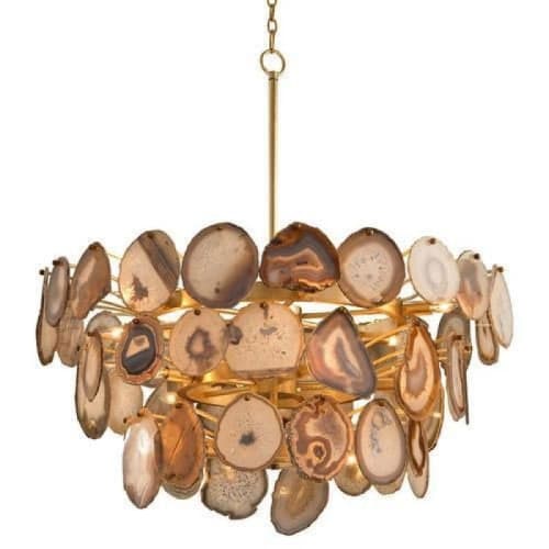 Alan Mizrahi KA1910 Agate Sliced | Chandeliers by Alan Mizrahi Lighting Design