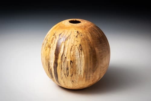 Spalted Maple Vessel | Decorative Objects by Louis Wallach Designs
