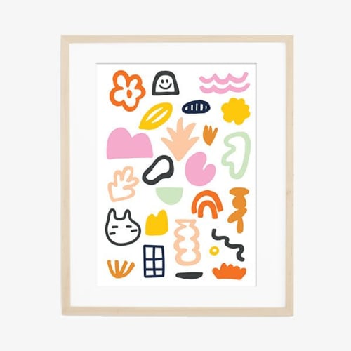Fun Little Things Print | Paintings by OBJECT-MATTER / O-M ceramics