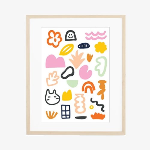 Fun Little Things Print | Prints in Paintings by OBJECT-MATTER / O-M ceramics