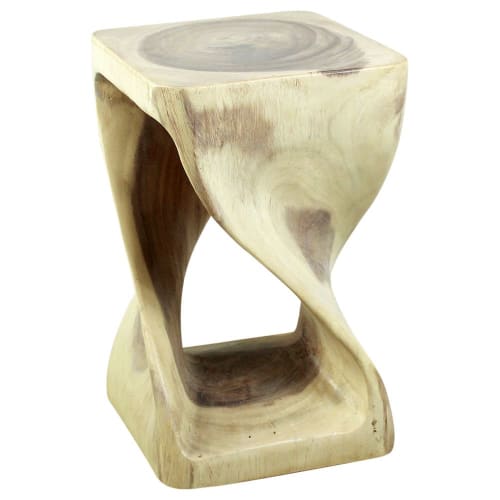 Haussmann® Original Wood Twist Stool 10 X 10 X 16 In | Chairs by Haussmann®