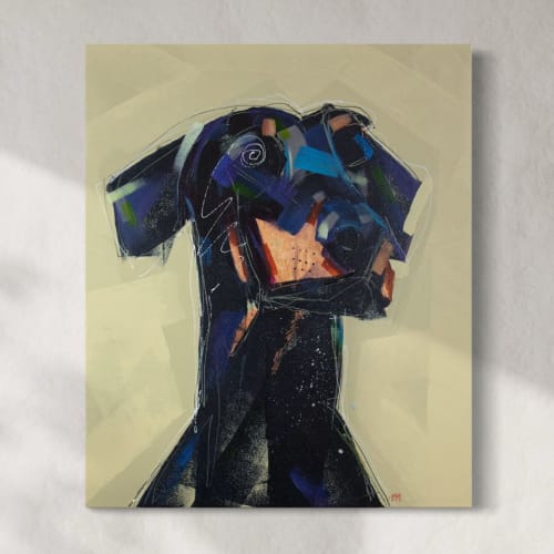 Doberman | Oil And Acrylic Painting in Paintings by Sorelle Gallery