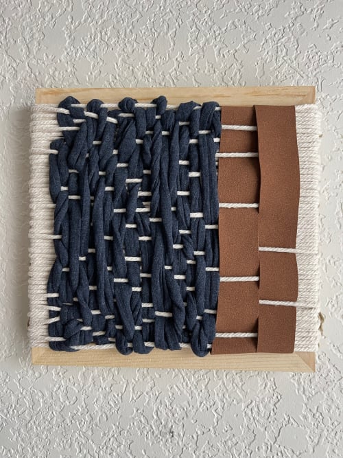 Woven Tile- Earth Series no. 9 | Wall Sculpture in Wall Hangings by Mpwovenn Fiber Art by Mindy Pantuso