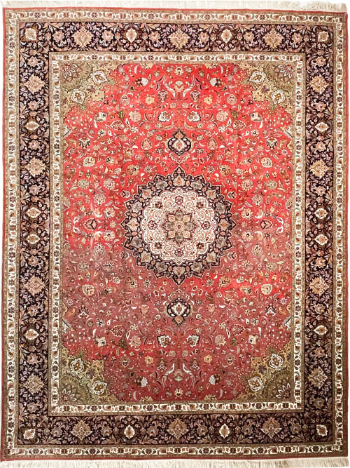 MASTERPIECE TABRIZ | Over 1M KNOTS | Fine Silk Highlights | Area Rug in Rugs by The Loom House