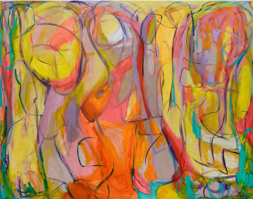 La Inspiración | Oil And Acrylic Painting in Paintings by Gabriela Tolomei