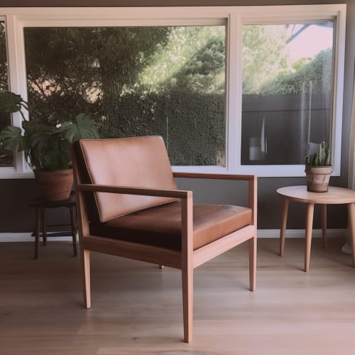 Scandinavian Wooden Lounge Chair | Chairs by Nordlanda Furniture