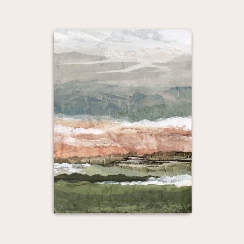 Quiet Hideaway Art Print - Abstract Nature Landscape | Paintings by Lara E