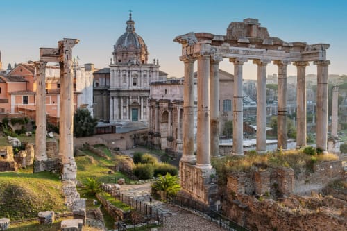 Roman Ruins, Rome, Italy In The Morning Sunlight | Photography by Richard Silver Photo