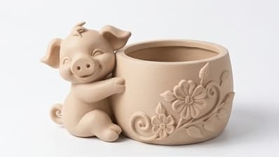 Cute Piggy Planter | Plant Stand in Plants & Landscape by Kimi Craft Corner