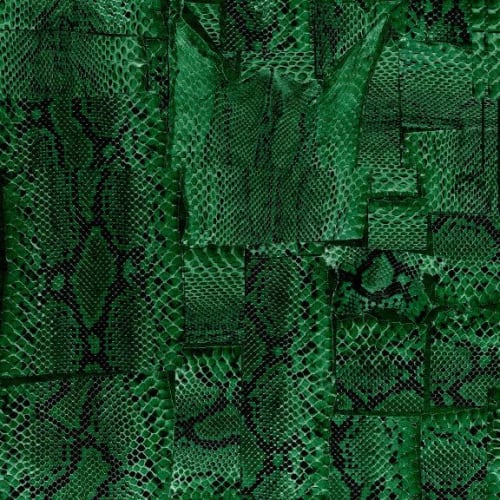 Serpentine, Emerald | Fabric in Linens & Bedding by Philomela Textiles & Wallpaper