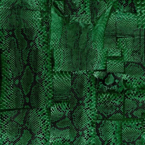 Serpentine, Emerald | Fabric in Linens & Bedding by Philomela Textiles & Wallpaper
