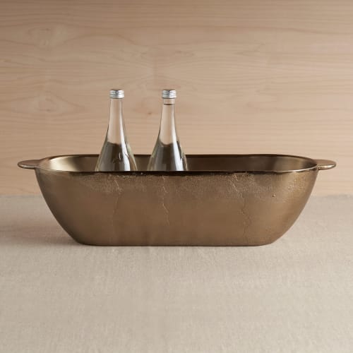 Antique Brass Trough | Drinkware by The Collective