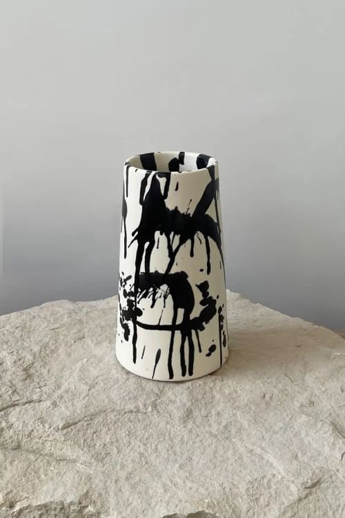 Rock Ceramic Flower Vase II | Vases & Vessels by OWO Ceramics