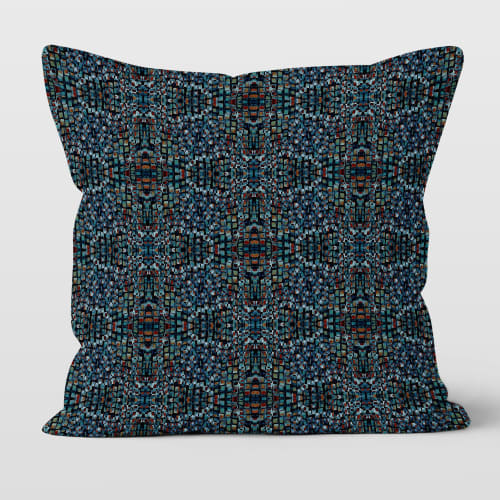 Nightfall Cotton Linen Throw Pillow Cover | Pillows by Brandy Gibbs-Riley