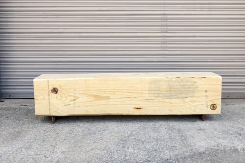 Beam Bench | Reclaimed Wood Bench | Benches & Ottomans by Alabama Sawyer