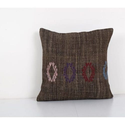 Vintage Minimalist Style Goat Hair Pillow With Original Deta | Cushion in Pillows by Vintage Pillows Store