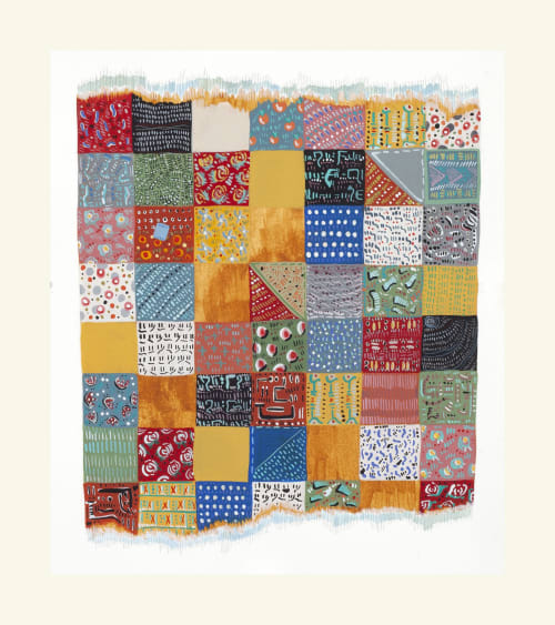Mary's Quilt, Keep Us Warm | Paintings by Deanna Mance