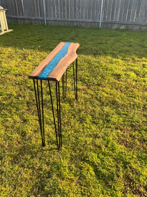 Custom order cypress river sofa / entry table | Console Table in Tables by Pelican State Woodworks