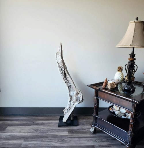 Driftwood Art Sculpture "Sparrows Marrow" White Wash Edition | Sculptures by Sculptured By Nature  By John Walker