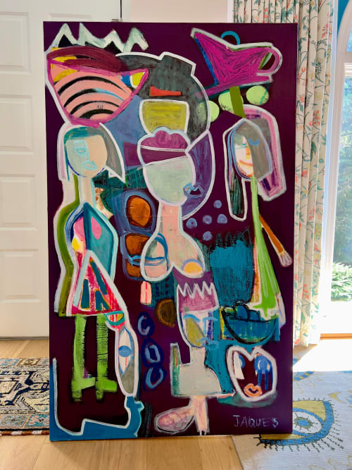 Carnival | Original Acrylic Painting | Oil And Acrylic Painting in Paintings by Aleea Jaques